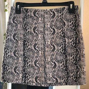Free People | snake jacquard mini skirt